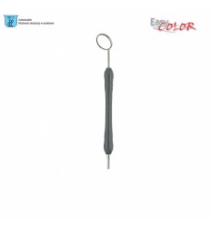 Spejlskaft m. TURKIS sililkonehåndgreb