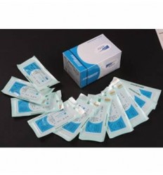 Silke 4/0, 19 mm nål, 3/8, 12 stk.