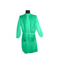 10 stk. kitler, beskyttelse med manchet, BLÅ. Produceret i EU