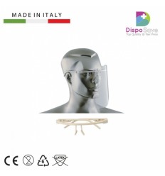 Visir - 1 stel, hvid samt 12 klare visirer