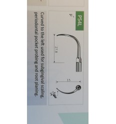 Scalerspids P54L t. EMS-scaler, titanium, 1 stk.