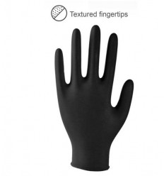 Nitril, X-Small, 10x100 stk., pudderfri, sort
