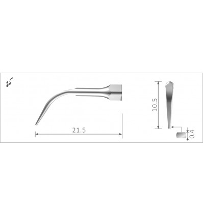 Scalerspids GD4 til Satelec Suprasson-scaler, 1 stk.