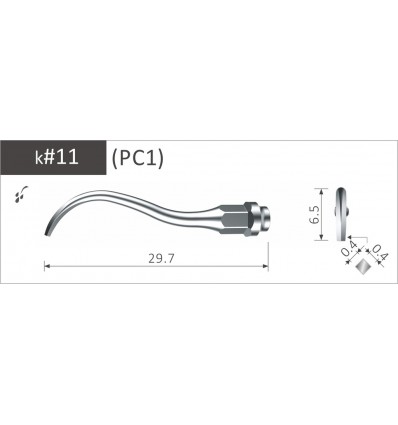 Scalerspids PC1 (11) til Kavo Piezolux og Sonosoft, Perio spids