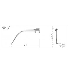 Scalerspids PS3D, diamant-perio-spids, 1 stk.