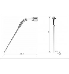 Scalerspids E4 t. EMS-scaler, 1 stk.