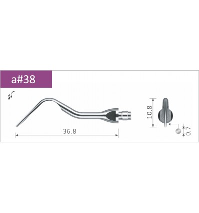 Scalerspids 38N til Amdent-scaler, 1 stk.