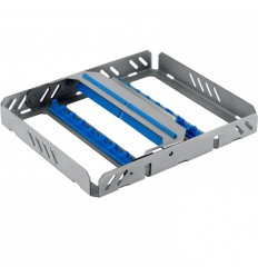 Kassette-bakke til 8 instruments 190 x 140 x 25mm, Blå