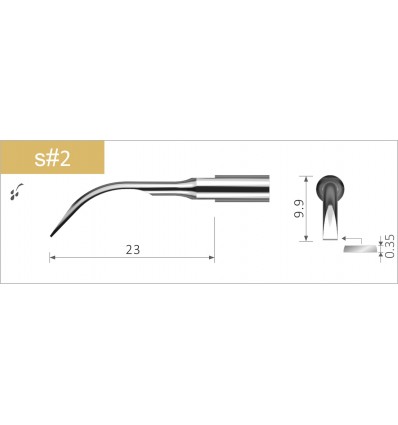 s2 Scalerspids Calculus til Satelec/Suprasson, 1 stk