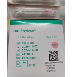 Sterican kanyler 18Gx1½, 40 mm, Ø1,2, , 100 stk.