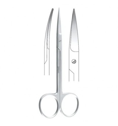 Tandkødssaks / Sutursaks, buet, 12 cm