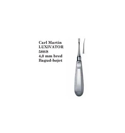 Carl Martin Luxivator 588/8, 4 mm. bred, bagudbøjet