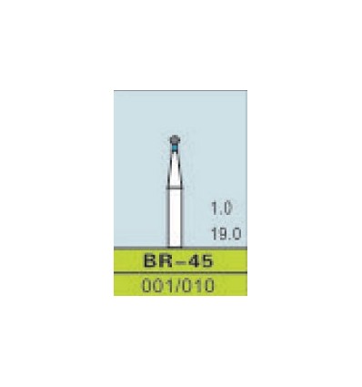 BR-45, ISO 001/010, medium/blå, 10 stk.