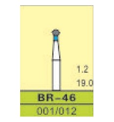 BR-46, ISO 001/012, medium/blå, 10 stk.