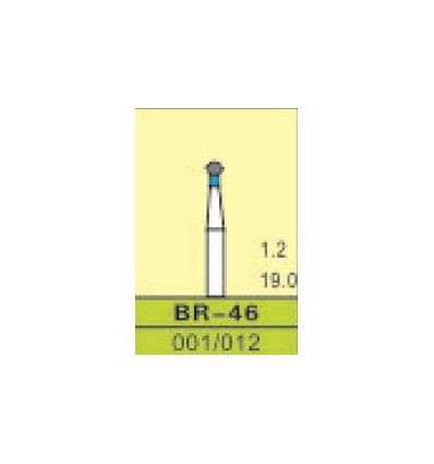 BR-46, ISO 001/012, medium/blå, 10 stk.