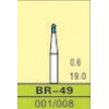 BR-49, ISO 001/008, medium/blå, 10 stk.