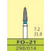 FO-21, ISO 299/014, medium/blå, 10 stk.