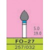 FO-27, ISO 257/032, medium/blå, 10 stk.
