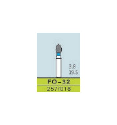 FO-32, ISO 257/018, medium/blå, 10 stk.