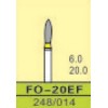 FO-20EF, ISO 248/014, Xtrafin/Gul, 10 stk.