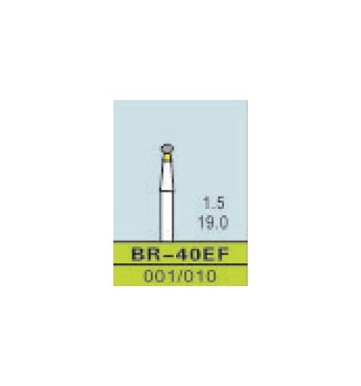 BR-40EF, ISO 001/010, Xtrafin/Gul, 10 stk.