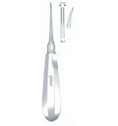 Luxator, bagudbøjet, 3 mm. bred