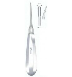 Luxator, bagudbøjet, 5 mm. bred