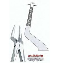 Ekstraktionstang fig. 51M til rødder OK, lange kæber