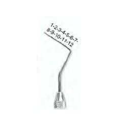 Pochemåler UNC 1-2-3-4-5-6-7-8-9-10-11-12, farvemarkering ved 10 mm