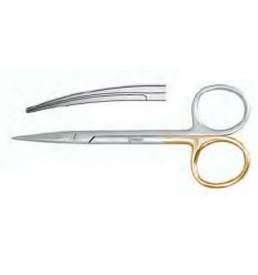 SuperCut tandkødssaks / sutursaks, ultraskarp med minimale savtakker for atraumatisk klip, buet, 12 cm