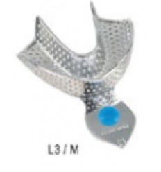 Aftryksske, metal, perforeret, Str. M, Underkæbe, 1 stk.