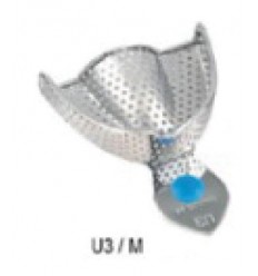 Aftryksske, metal, perforeret, Str. M, Overkæbe, 1 stk.