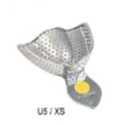 Aftryksske, metal, perforeret, Str. XS, Overkæbe, 1 stk.