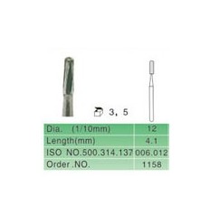 Hårdmetalbor t. amalgam 1158, str. 012, 5 stk.