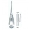 Bein elevator, lige, bred, 4 mm