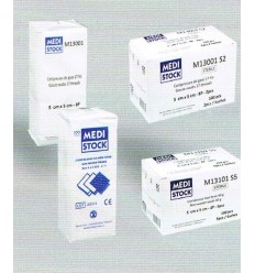 Afspritningsstykker 5 x 5 cm, 4-lags, 100 stk.